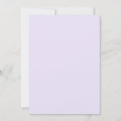 Lilac Abrikozenbloemblad Bruiloft Kaart (Achterkant)