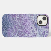 Lilac Acryl Gietende Abstracte Vloeibare Kunst iPhone Hoesje (Achterkant horizontaal)