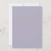 Lilac Amethyst Wilde Bloemen Bruiloft Kaart (Achterkant)