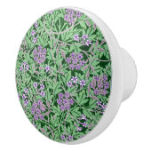 Lilac and green floral pattern keramische knop (Rechts)