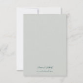 Lilac And White Wildflowers Geometric RSVP Card (Achterkant)