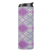 LILAC ARGYLE BREI Warm Drinkbeker Thermosbeker (Gedraaid links)