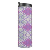 LILAC ARGYLE BREI Warm Drinkbeker Thermosbeker (Geroteerd rechts)