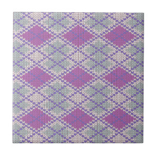 LILAC ARGYLE BREISEL 4.25x4.25 Keramiektegel Tegeltje