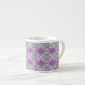 LILAC ARGYLE BREISEL Espressiekopje Espresso Kop (Voorkant rechts)