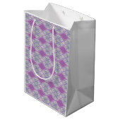 LILAC ARGYLE BREISEL Zak voor Middelgrote Cadeaus Medium Cadeauzakje (Achterkant Gekanteld)