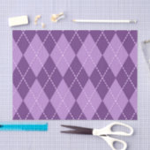 Lilac Argyle (Ontwerp 12 van de Paarse Serie) Tissuepapier (Craft)