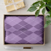 Lilac Argyle (Ontwerp 12 van de Paarse Serie) Tissuepapier (Geschenk)