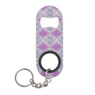 LILAC ARGYLE TRUI Flesopener + Sleutelhanger Mini Flessenopener