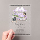 Lilac Baby Bloei Feest Uitnodiging (Insitu (Draagbaar))