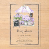 Lilac Baby Bloei Feest Uitnodiging (Voorkant)