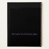 Lilac Black Geometrisch Frame Aangepast Planner (Achterkant)