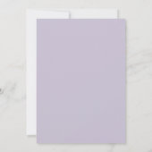 Lilac Bladrijke Bruiloft Kaart (Achterkant)