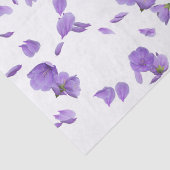 Lilac bloemblad print Valentijns Tissue Papier (Detail)
