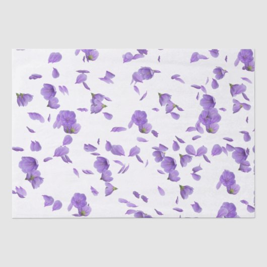 Lilac bloemblad print Valentijns Tissue Papier (Voorkant)