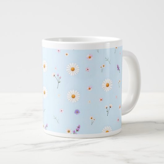 Lilac-bloemetjes Grote Koffiekop (Voorkant rechts)