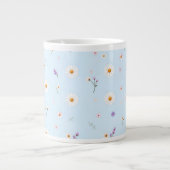 Lilac-bloemetjes Grote Koffiekop (Voorkant)