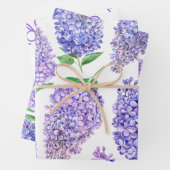 Lilac Bloesem Lente Bruidsfeest Inpakpapier Vel (In situ)