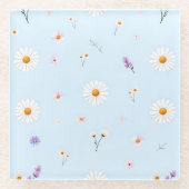 Lilac Bloomlets  Glazen Onderzetter (Voorkant)