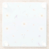 Lilac Bloomlets  Glazen Onderzetter (Achterkant)