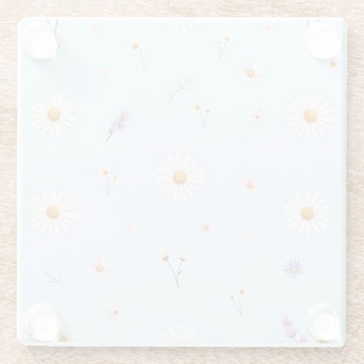 Lilac Bloomlets  Glazen Onderzetter (Achterkant)