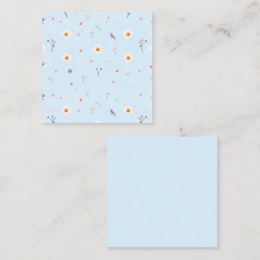 Lilac Bloomlets  Vierkante Visitekaartje (Voorkant / Achterkant)