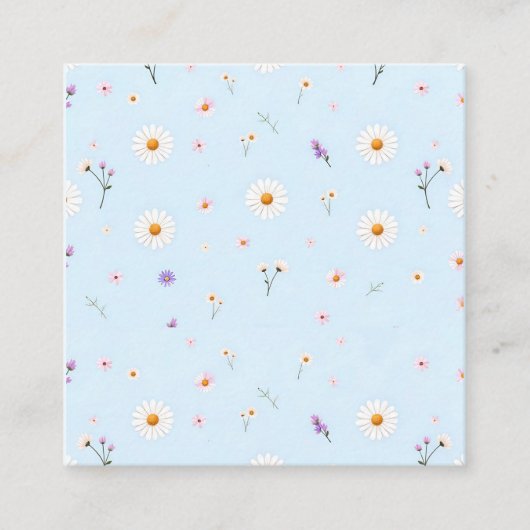 Lilac Bloomlets  Vierkante Visitekaartje (Voorkant)