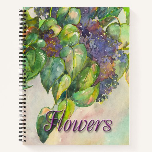 lilac blossoms Spiral Notebook Notitieboek (Voorkant)
