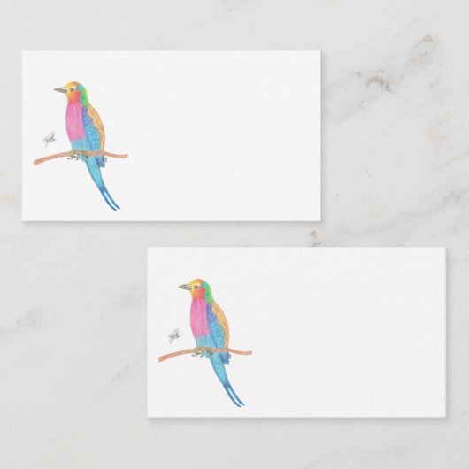 LILAC-BREASTED ROLLER VISITEKAARTJE (Voorkant / Achterkant)