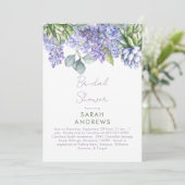 Lilac Bruiloftsuitnodiging Kaart (Staand voorkant)