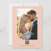 Lilac, Butter Yellow and Pale Coral Floral Wedding Kaart (Achterkant)