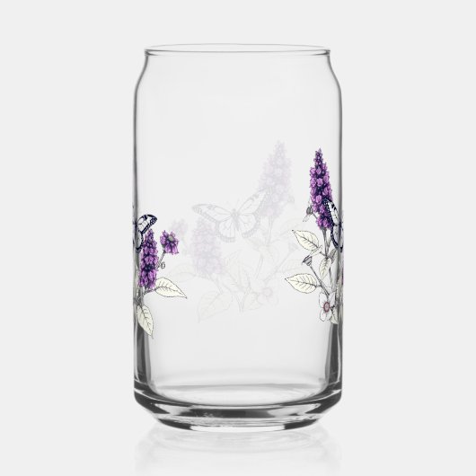 Lilac Butterfly Bush Blikvorm Glas (Rechts)