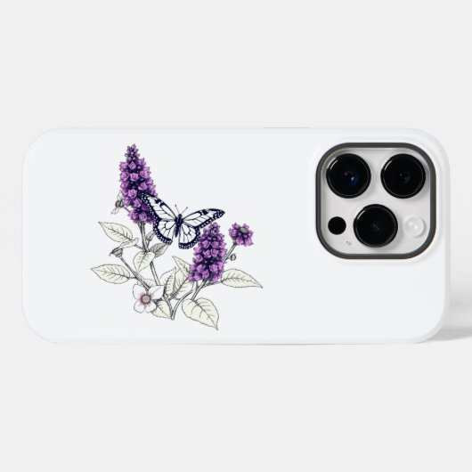 Lilac Butterfly Bush Case-Mate iPhone Case (Achterkant (horizontaal))