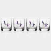 Lilac Butterfly Bush Whisky Glas (Achterkant)