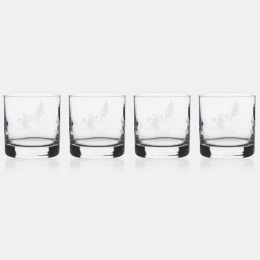 Lilac Butterfly Bush Whisky Glas (Rechts)