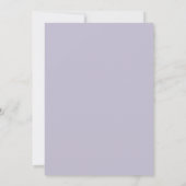 Lilac Champagne Bloom Bruiloft Kaart (Achterkant)