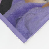 Lilac Chihuahua Liefde Foto Fleece Deken (Hoek)