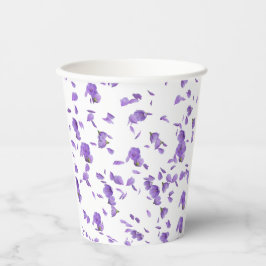 Lilac colour Flower Petals Papieren Bekers
