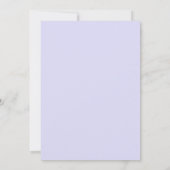 Lilac Crème Rol Eucalyptus Bruiloft Kaart (Achterkant)
