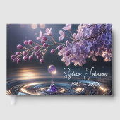 Lilac Dewdrop For Memorial Service Gastenboek (Voorkant)