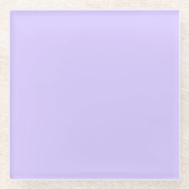 Lilac Dromen Effen Kleur | Klassiek Elegant Glazen Onderzetter