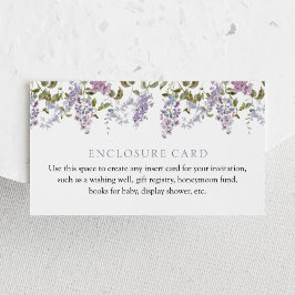 Lilac en Lavendel op maat gemaakte kaart