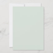 Lilac Ethische Bloesem Bruiloft Kaart (Achterkant)