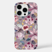 Lilac Floral Pattern  Case-Mate iPhone Case (Achterkant)