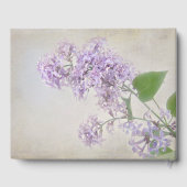 Lilac Flowers For Memorial Service Gastenboek (Achterkant)