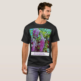Lilac flowers in the botanical garden t-shirt