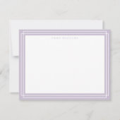 Lilac Frame Note Card Kaart (Voorkant)