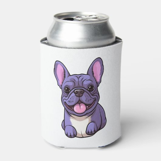 Lilac Franse Bulldog Blikjeskoeler (Blikje Voorkant)