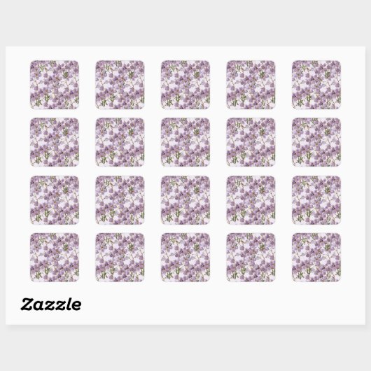 Lilac Garden Floral Decor Sticker (Vel)