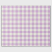 Lilac Gingham - Wrapping Paper Cadeaupapier (Vlak)